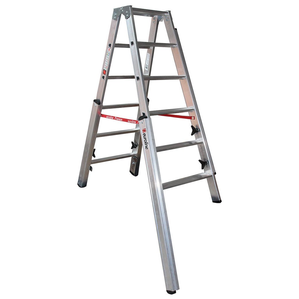 euroline 30578 PREMIUM line Alu - Stufentreppenstehleiter - Topleiter