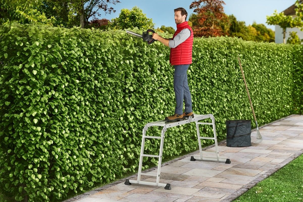 M60 Gelenkleiter mit Plattform 4 x 3 Sprossen - Topleiter