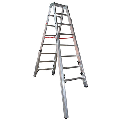 euroline 30578 PREMIUM line Alu - Stufentreppenstehleiter - Topleiter