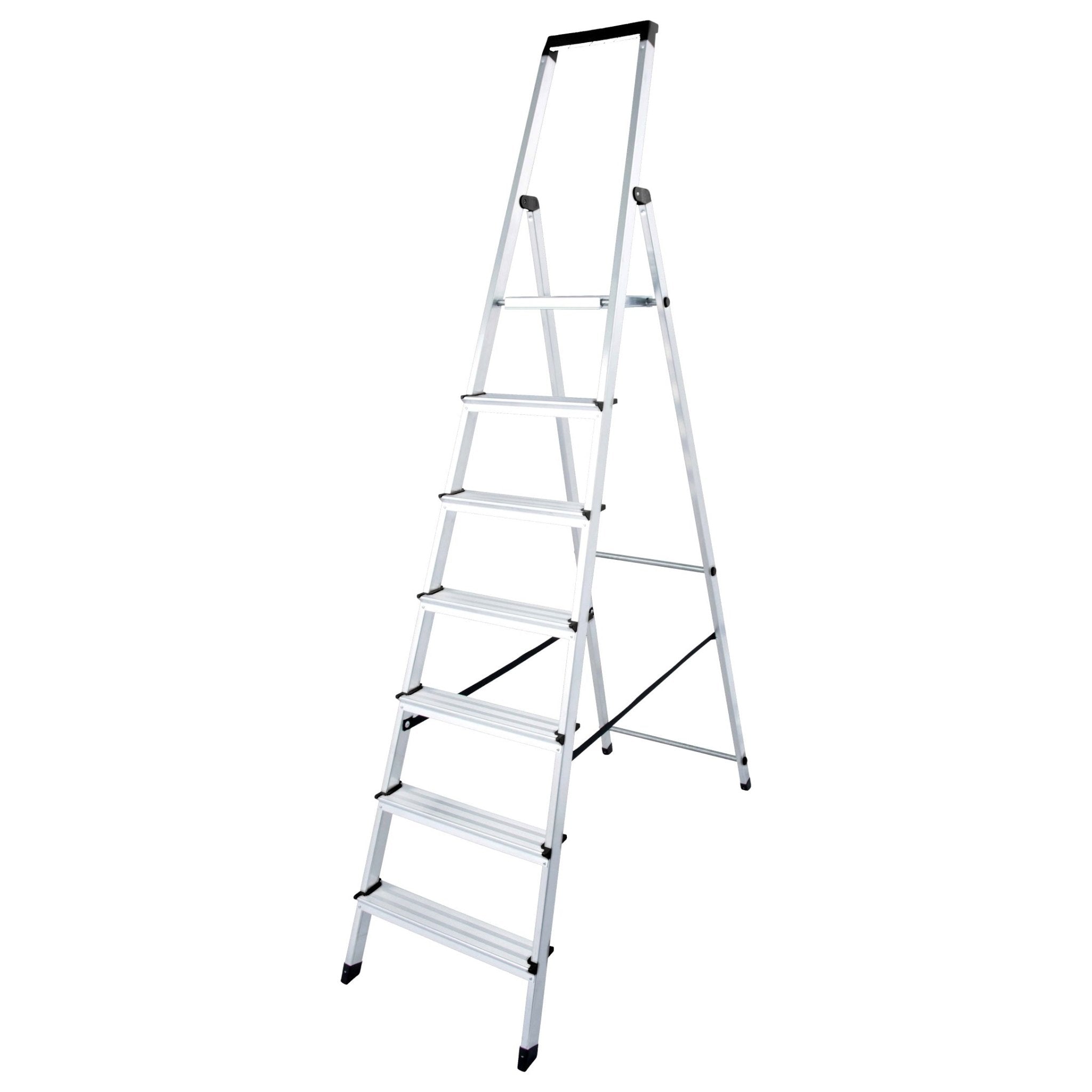 euroline 618 Alu - Haushaltsleiter mit Sicherheitsbrücke - Topleiter