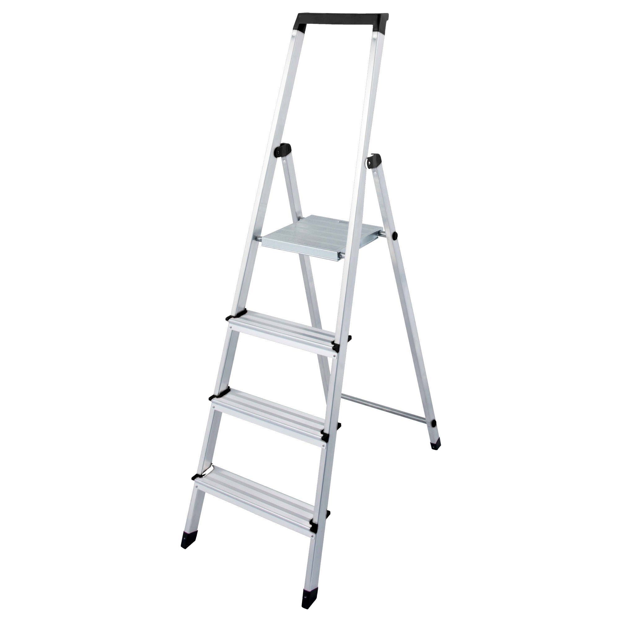 euroline 618 Alu - Haushaltsleiter mit Sicherheitsbrücke - Topleiter