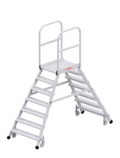 Hymer Podesttreppe 6189 fahrbar, beidseitig begehbar - Topleiter