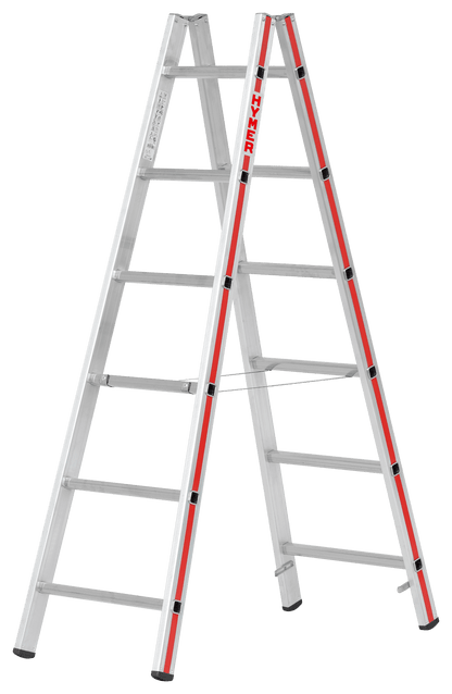 Hymer Sprossenstehleiter 4023, beidseitig begehbar - Topleiter