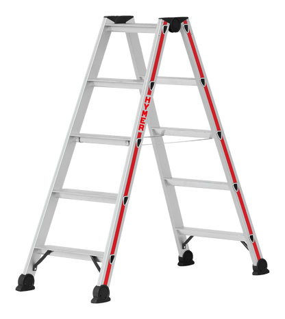 Hymer Stufenstehleiter 4024, beidseitig begehbar - Topleiter