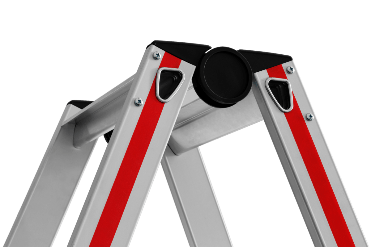 Hymer Stufenstehleiter 4124, beidseitig begehbar - Topleiter