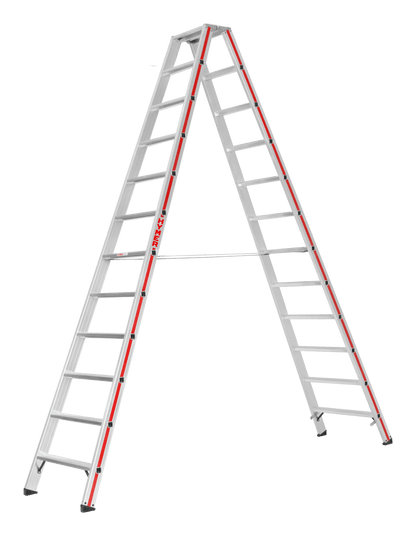 Stufenstehleiter 8024, beidseitig begehbar - Topleiter