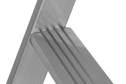 Stufenstehleiter 8226 mit Plattform und Rollen, einseitig begehbar - Topleiter